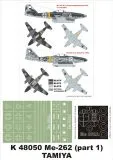 Me 262A-1a super mask for Tamiya P.1 1:48