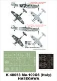 Bf 109G-6 (Italy) super mask for Hasegawa 1:48 Bf 109G-6 (Italy) super mask for Hasegawa 1:48