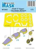 SAAB 37 Viggen Two Seater Mask 1:72