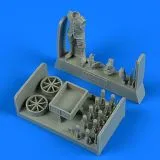 German WWI Aircraft Armorer w/ ammunition cart 1:48