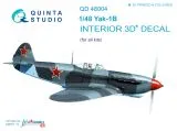 Yak-1B (late p.) interior 1:48