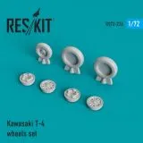 Kawasaki T-4 wheels set 1:72 Kawasaki T-4 wheels set 1:72