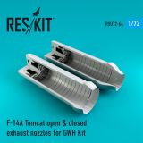 F-14A Tomcat open & closed exhaust nozzles 1:72