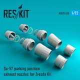Su-57 parking position exhaust nozzles 1:72