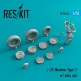 J-35 Draken Type 2 wheels set 1:72 J-35 Draken Type 2 wheels set 1:72
