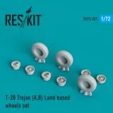 T-28 Trojan (A,B) Land based wheels set 1:72