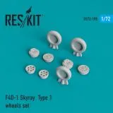 F4D-1 Skyray Type 1 wheels set 1:72