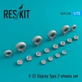 V-22 Osprey Type 2 wheels set 1:72