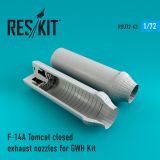 F-14A Tomcat closed exhaust nozzles 1:72