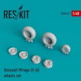 Mirage III (A) wheels set 1:48
