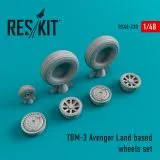 TBM-3 Avenger Land based wheels set 1:48