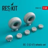DC-3 (C-47) wheels set 1:48