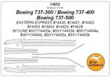 Boeing 737 mask for E.E. 1:144 Boeing 737 mask for E.E. 1:144