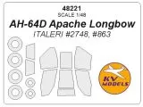 AH-64D Apache Longbow mask for Italeri 1:48 AH-64D Apache Longbow mask for Italeri 1:48