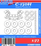 C-130H mask for Zvezda 1:72 C-130H mask for Zvezda 1:72