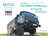 KAMAZ 5350 Mustang interior for Zvezda 1:35 KAMAZ 5350 Mustang interior for Zvezda 1:35