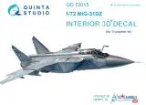 MiG-31DZ interior for Trumpeter 1:72 MiG-31DZ interior for Trumpeter 1:72