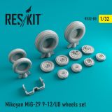 MiG-29A/UB (9-12) wheels set 1:32