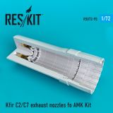Kfir C2/C7 exhaust nozzles fo AMK 1:72 Kfir C2/C7 exhaust nozzles fo AMK 1:72