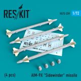 AIM-9X  "Sidewinder" missile 1:72