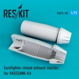 Eurofighter closed exhaust nozzles for HASEGAWA 1:72