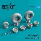 AH-64 Apache wheels set Type 2 1:72