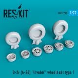 B-26 (A-26) Invader wheels set type 1 1:72