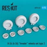 B-26 (A-26) Invader wheels set type 2 1:72 B-26 (A-26) Invader wheels set type 2 1:72