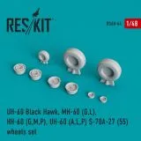 UH-60 Black Hawk wheels set 1:48 UH-60 Black Hawk wheels set 1:48