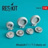 Mitsubishi F-1 / T-2 wheels set 1:48 Mitsubishi F-1 / T-2 wheels set 1:48