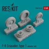 F-8 Crusader Type 1 wheels set 1:48 F-8 Crusader Type 1 wheels set 1:48