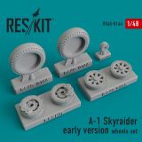A-1 Skyraider early version wheels set 1:48 A-1 Skyraider early version wheels set 1:48