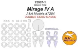 Mirage IVA mask (double sided) for A&A Models 1:72