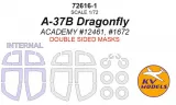 A-37B mask (double sided) for Academy 1:72