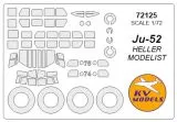Ju 52 mask for Heller/ KP 1:72