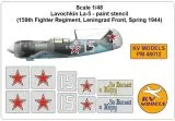 La-5FN Leningrad Front mask 1:48 La-5FN Leningrad Front mask 1:48