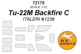 Tu-22M Backfire C mask for Italeri 1:72