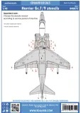 Harrier GR.7/9 stencils 1:48