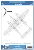 P-38 stencils 1:48 P-38 stencils 1:48