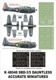 SBD-3 Dauntless super mask for Accurate Miniatures 1:48 SBD-3 Dauntless super mask for Accurate Miniatures 1:48