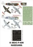 P-40N super mask for Hasegawa 1:48
