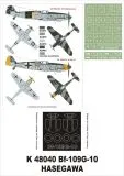 Bf 109G-10 super mask for Hasegawa 1:48