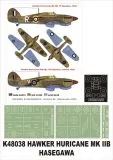 Hawker Hurricane IIB super mask for Hasegawa 1:48