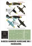 Hawker Hurricane I super mask for Hasegawa 1:48 Hawker Hurricane I super mask for Hasegawa 1:48