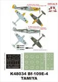 Bf 109E-4 super mask for Tamiya 1:48 Bf 109E-4 super mask for Tamiya 1:48