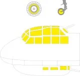 Ju 88C-6b Night Fighter mask for ICM 1:48 Ju 88C-6b Night Fighter mask for ICM 1:48