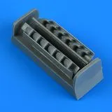 Bf 109F/G/K exhaust for Eduard 1:48