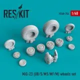 MiG-23 UB/S/MS/MF/M wheels set 1:48 MiG-23 UB/S/MS/MF/M wheels set 1:48