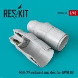 MiG-29 exhaust nozzles for GWH 1:48