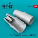 Su-27 exhaust nozzles for GWH 1:48